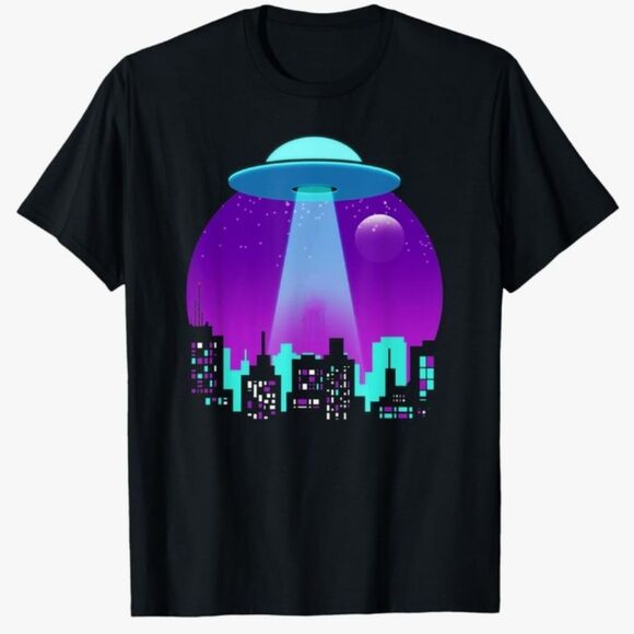 Alien Abduction T Shirt Size Large NWOT P2P 22 in - Picture 1 of 3
